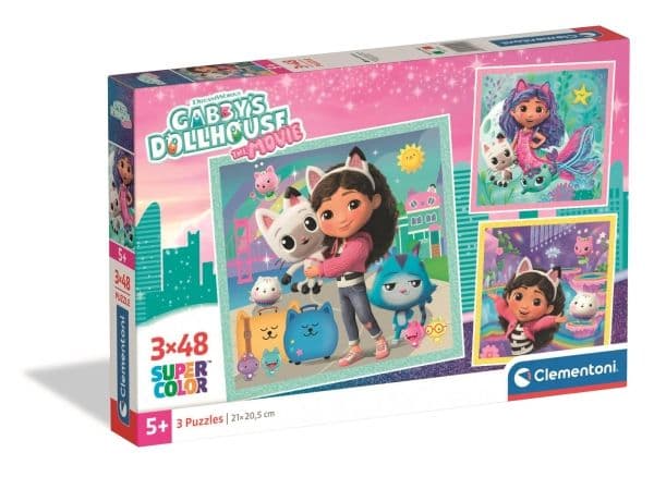 Pussel Gabby's Dollhouse 2026, 3x48 bitar