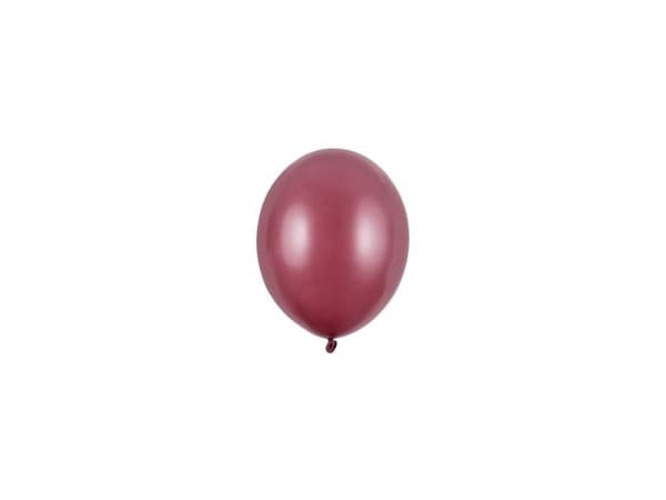 Bordeaux balloner, 100 stk metallic 5"