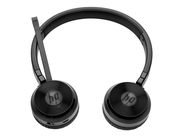 HP UC Wireless Duo - Headset - på örat - Bluetooth - trådlös - NFC