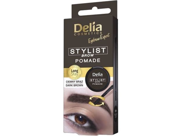 Delia Eyebrow Expert brynpomade Dark brown