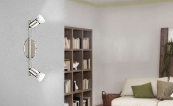 EGLO BUZZ-LED spotlight i borstat stål, 3L
