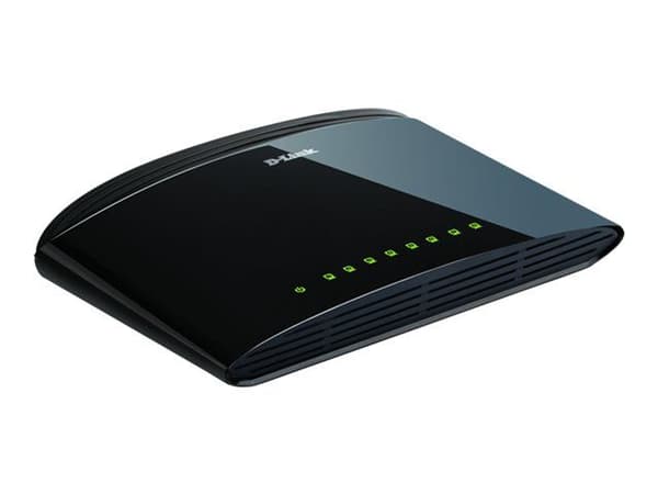 D-Link DES 1008D - Switch - ohanterad - 8 x 10/100 - skrivbordsmodell