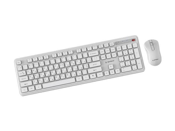 Slim Pro Business wireless desktop set, white, US layout