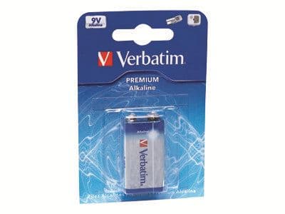 Verbatim - Batteri 9V - alkaliskt
