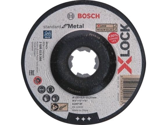 Bosch SKRUBSKIVE X-LOCK STD 125X6MM