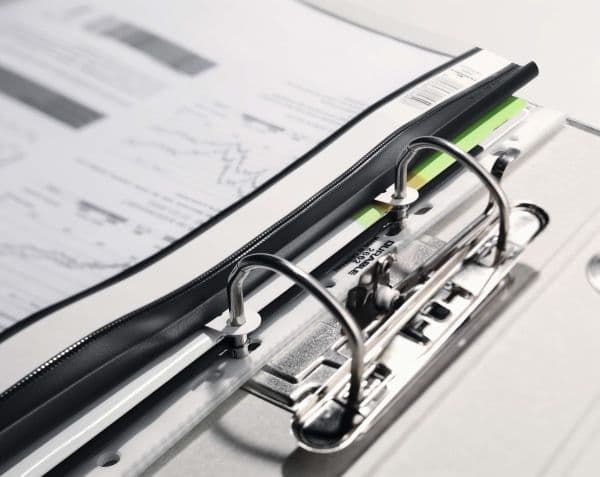 Durable Clear View Folder, Punainen, PVC-muovi, A4