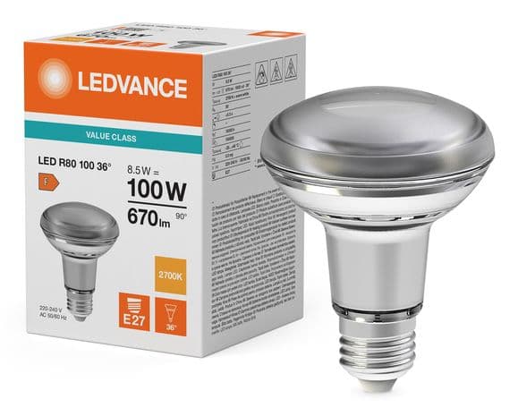 LED-spot 36° 8,5 W 827 GL E27