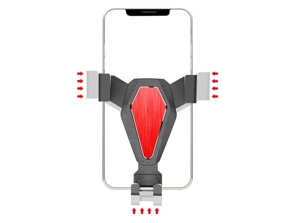 Hurtel Gravity smarttelefonholder til bil, sølv (YC07)