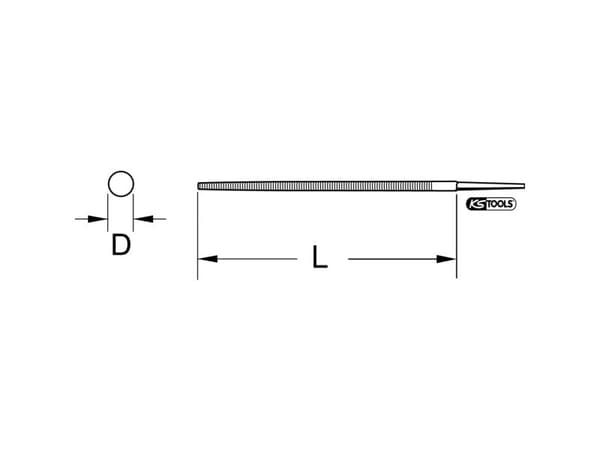KS Tools 1610214 fil 150 mm 1 stk