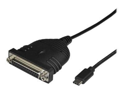StarTech USB C to Parallel Printer Cable - DB25 Female Port for IEEE1284 Printers - Bus Powered - Printer Cable Adapter - USB to DB25 (ICUSBCPLLD25...