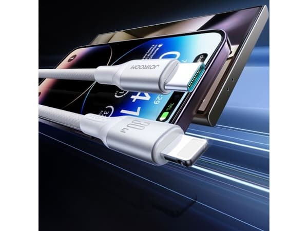 USB-kabel Joyroom USB-C til Lightning 2 m (hvit) 6956116797973