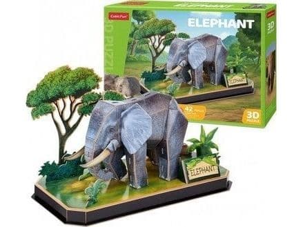 Cubic Fun CUBIC FUN 3D ANIMAL palapelit Elefantti.