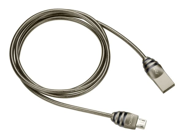 Canyon CNS-USBM5DG, 1 m, USB A, Micro-USB A, USB 2.0, Sort, Grå
