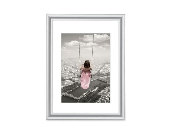 Hama Swing, Polystyren (PS), Silver, Enkel tavelram, Bord, Vägg, 10 x 15 cm, Rektangulär