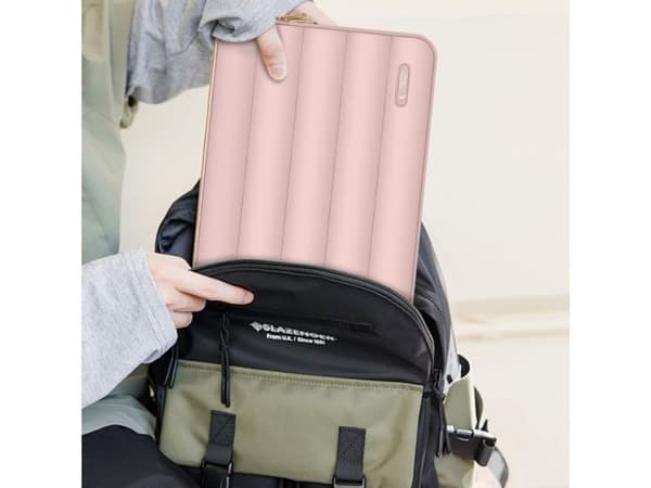 Tech-Protect Puffy 15-16" laptopveske – rosa