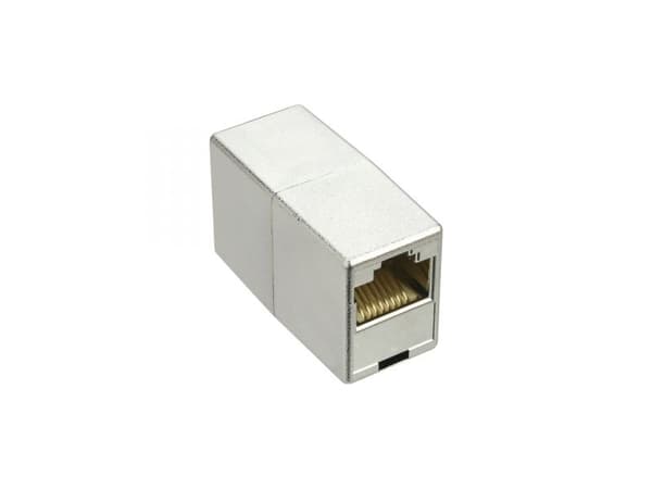 InLine 4043718074174, RJ45, RJ45, Hunkjønn/Hunkjønn, Sølv