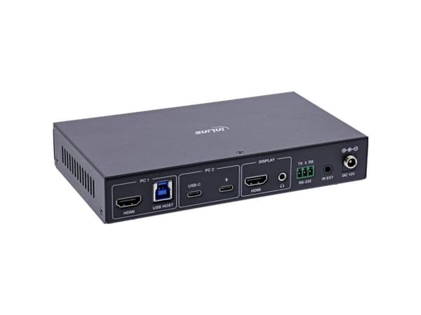 InLine KVM-switch - 2-vägs - HDMI &amp; USB-C - 4K60Hz - Switch (57885E)