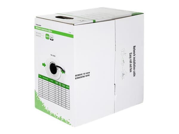 DELTACO - Bulkkabel - 305 m - UTP - CAT 6 - utomhus, solid - svart