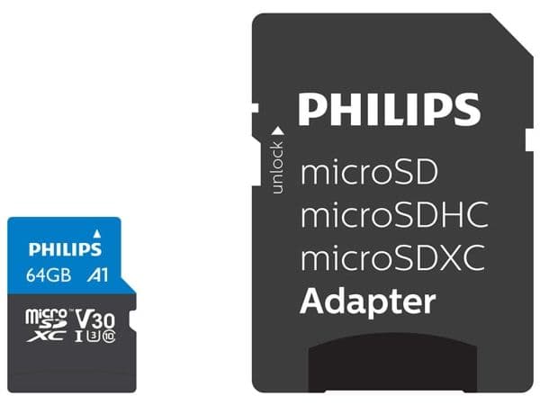 Philips mSD 64GB UHS-I U3 (PHMSDM64GXC10U3)