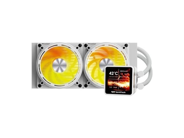 Vannkjøling Darkflash for CPU DE240 (hvit)