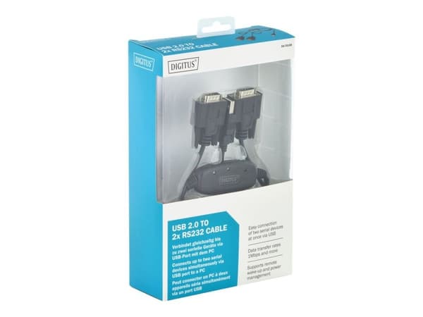DIGITUS DA-70158 - Seriell adapter - USB - RS-232 x 2