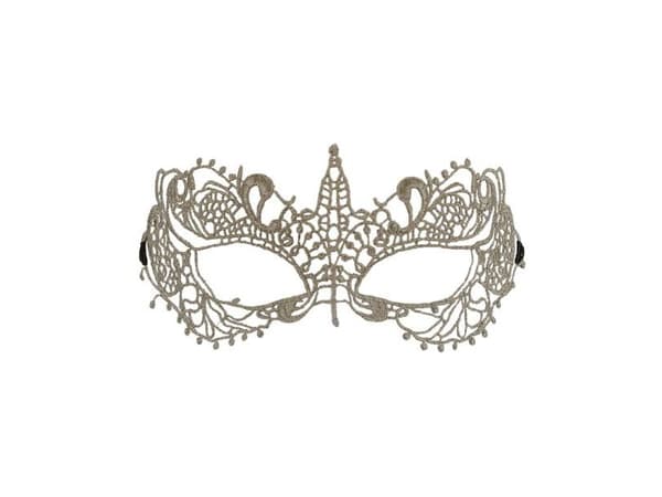 Halvmask med silverspets