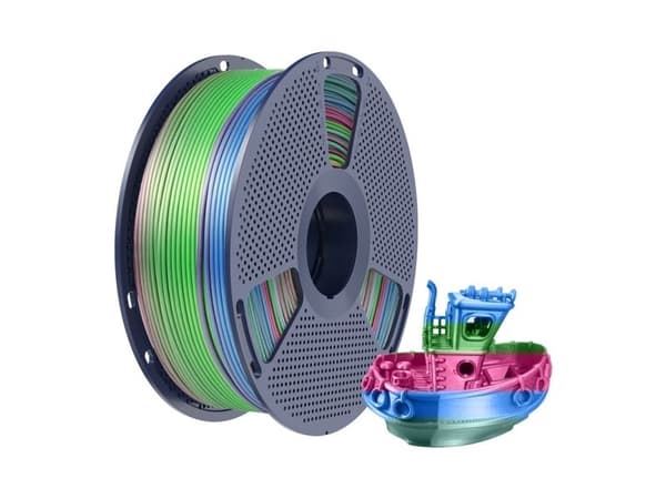 Sunlu PLA+ Silk filament (Rainbow) 06