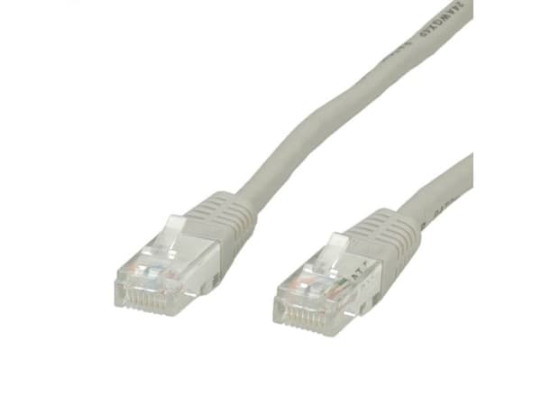 Value UTP Patch Cord, Cat.6, grey 1.0 m, grey