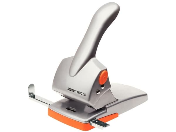 Rapid HDC65 - Hullstanser - robust - 65 ark - metall, ABS-plast - oransje/grå