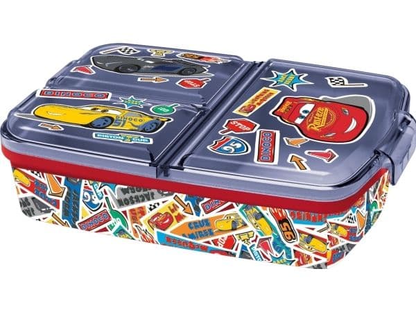 CARS matboks med flere rom sandwichboks