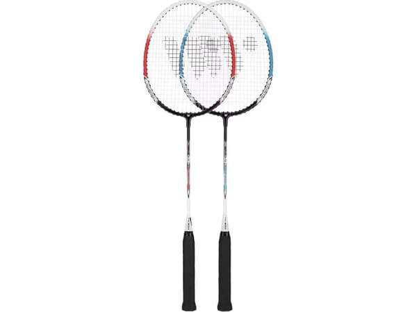 WISH ALUMTEC 308 badmintonracketset röd+lime