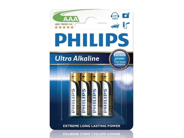 Philips ExtremeLife+ LR03E4B - Batteri 4 x AAA - Alkalisk