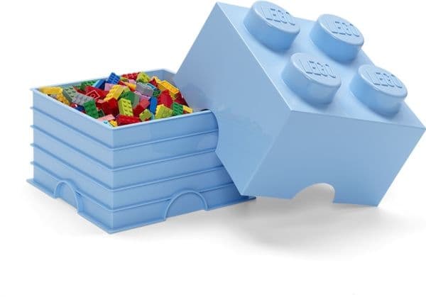 Lego Storage Brick 4 vaaleansininen