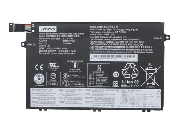 45Wh Li-ion-batteri för Lenovo ThinkPad