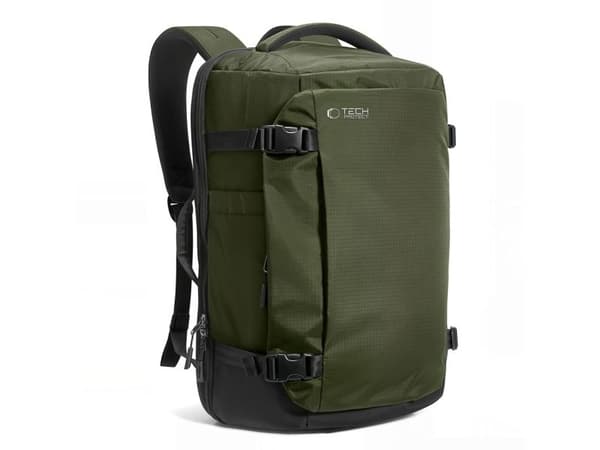 Tech-Protect Defender S70 RYANAIR &amp; WIZZAIR 24L Laptop Backpack - Dark Green