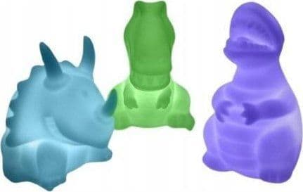 Färgskiftande dinosaurielampor 3 st