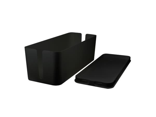 LogiLink KAB0062, Kabelboks, Plast, Sort