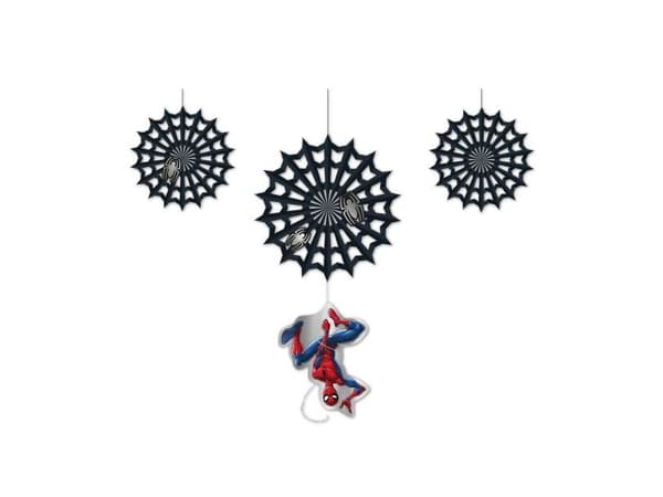 Spiderman pynt, 3 stk