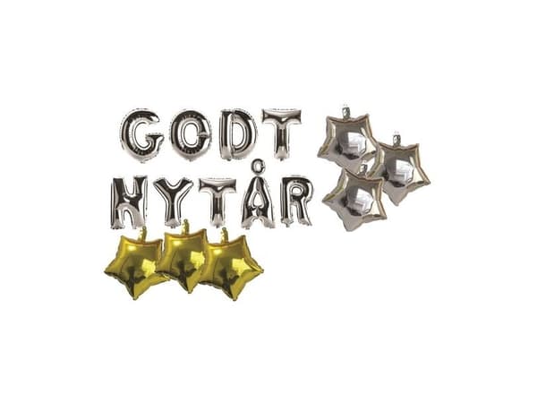 Gott Nytt År folieballongset