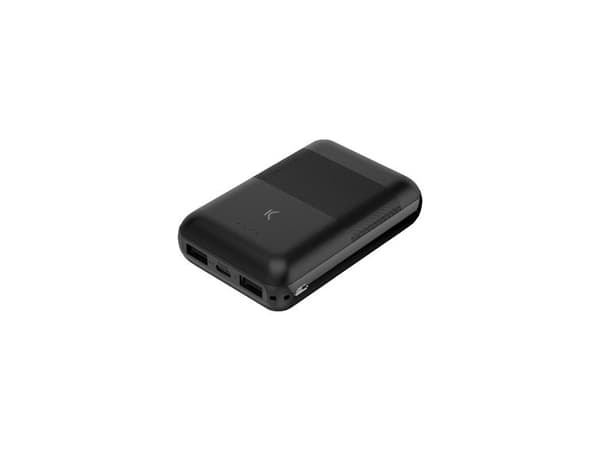 Ksix BXBA10000SM02, 10000 mAh, Lithium Polymer (LiPo), Sort
