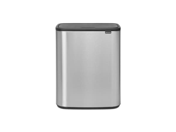 Brabantia Bo Touch Bin, 60 l, Rektangulär, Metall, Rostfritt stål, Plast, 545 mm