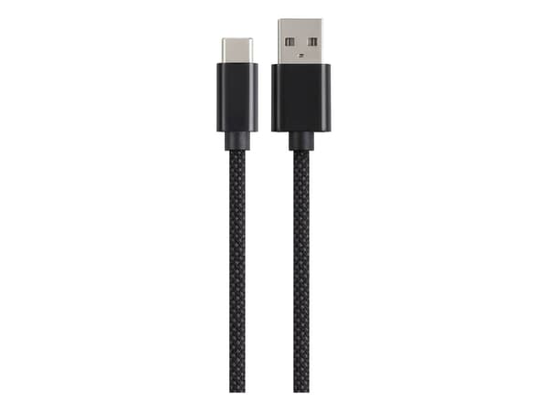 Renkforce RF-6437924, 1 m, USB C, USB A, USB 2.0, 0,48 Gbit/s, Sort