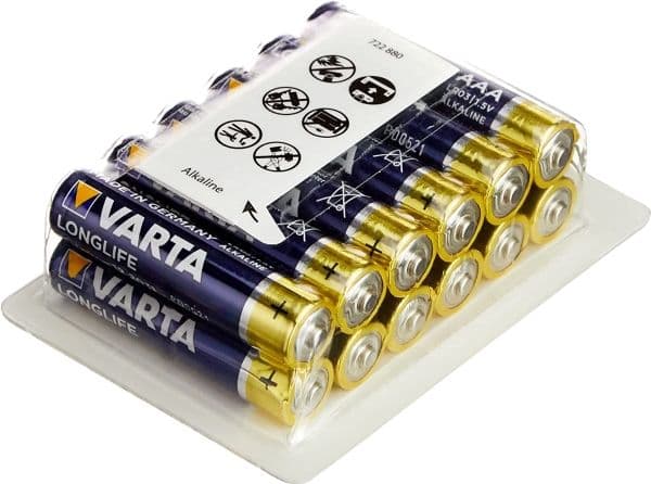 VARTA Longlife AAA 1.5V Batteries 12pcs