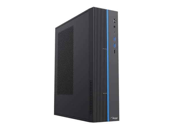 Akyga AK-302-01BL - SFF - micro ATX - svart - USB/lyd