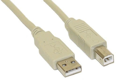 InLine 34505H, 0,5 m, USB A, USB B, Hane/Hane, 0,48 Gbit/s, Beige