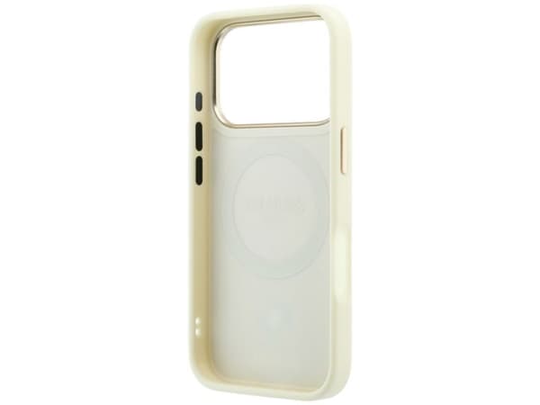 Guess Stripe Peony 4G Logo MagSafe Case for iPhone 18 Pro Max / 17 Pro Max - Beige
