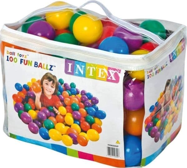 INTEX Fun Ballz, 100 Pcs, 8 Cm.
