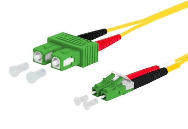 METZ CONNECT OpDAT patchkabel, SC-D APC/LC-D APC OS2, 5 m