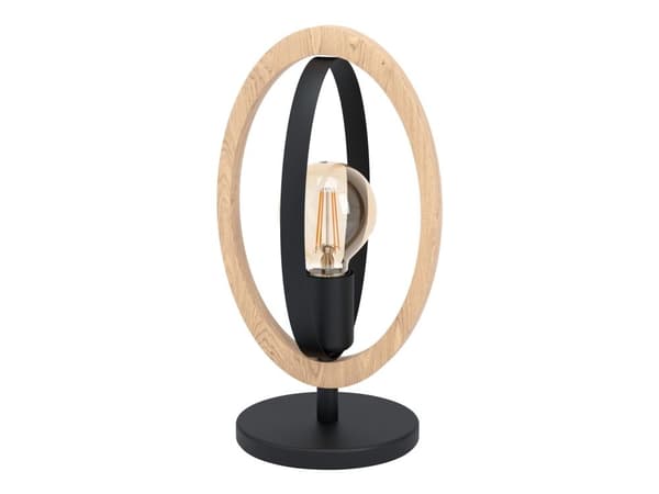 EGLO BASILDON bordlampe E27 sort/tre FSC