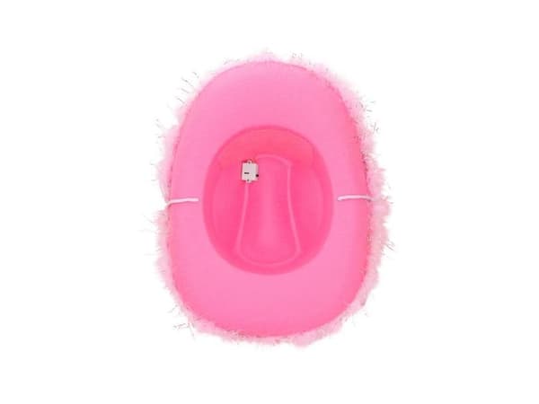 Rosa cowboyhatt med LED-ljus